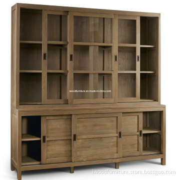 Solid Wooden Bookcase/Living Room Bookcase Furniture